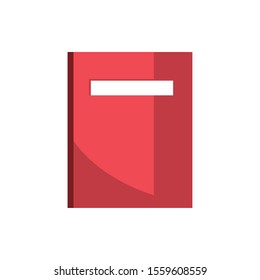 notebook office work business equipment icon vector illustration