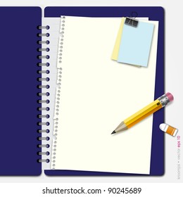 Notebook on desktop for work job