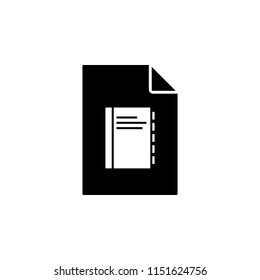 notebook on document icon. Element of document icon. Premium quality graphic design icon. Signs and symbols collection icon for websites, web design, mobile app