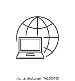 Notebook on the globe