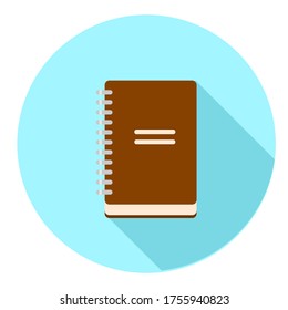 Notebook With On Lined Paper Illustration Vector Icon Symbol