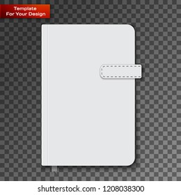 Notebook on transparent background