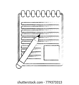 Notebook open isolated