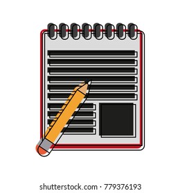 Notebook open isolated