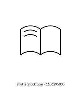 notebook outline icon. Element of simple education icon for mobile concept and web apps. Thin line notebook outline icon can be used for web and mobile on white background