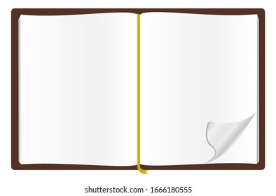 Notebook page is Blank, Enter text or images in various frames.Use for Your Design.