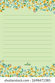  Notebook page designs for memo notes, lists, ideas. 