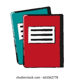 notebook with page marker icon image 