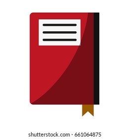 notebook with page marker icon image 
