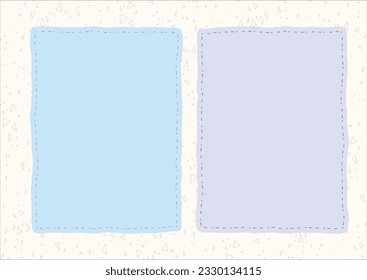 Notebook page template vector illustration, Beautiful Children Book layout for children's book worksheet, Paper sheet with pastel color