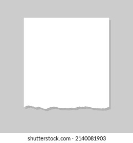 Portátil. Láminas de papel rotas. Clipart vector aislado en fondo gris