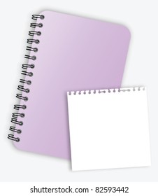 Notebook with paper