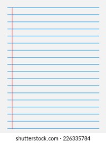 9,392 Ruled notebook paper Images, Stock Photos & Vectors | Shutterstock