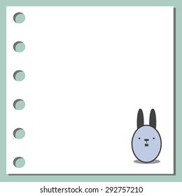notebook paper background -  Animal Design on Paper Background