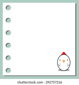 notebook paper background -  Animal Design on Paper Background