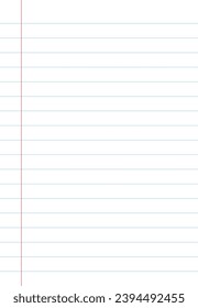 Notebook paper background. Blank pages of a notebook