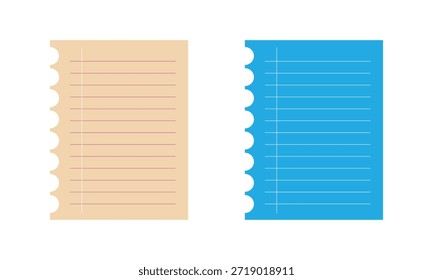 Plano de fundo de papel notebook, branco branco branco em branco caderno de exercícios, papel de notebook alinhado, voltar para a escola design vetorial .Vetor ilustração .EPS 10 .