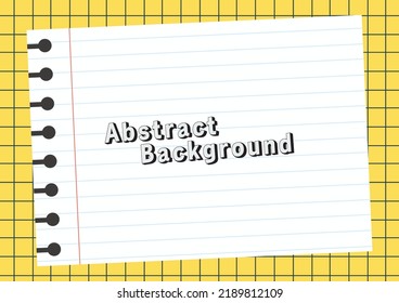 notebook paper background design vector