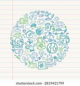 A notebook paper background