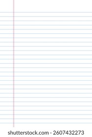 Notebook paper background. Lined notebook paper 1