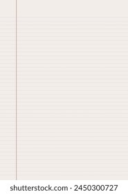 Notebook paper background. Lined notebook paper