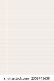 Notebook paper background. Lined notebook paper