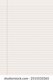 Plano de fundo do papel do notebook. Papel de caderno forrado