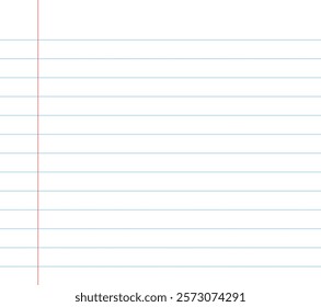 Notebook paper background. Lined notebook paper