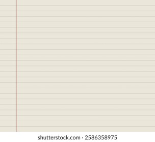 Notebook paper background. Lined notebook paper