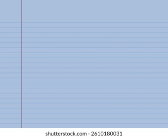Notebook paper background. Lined notebook paper