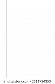 Notebook paper background. Lined notebook paper