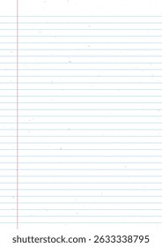 Notebook paper background. Lined notebook paper