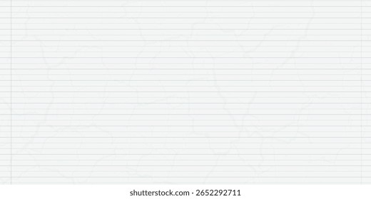 Notebook paper background. Lined notebook paper. crumpled paper background. vector