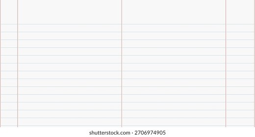 Fondo de papel de cuaderno. Papel de cuaderno forrado. fondo de papel arrugado