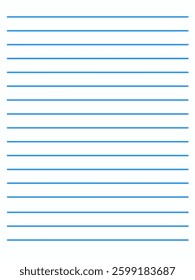 Notebook paper design with blue lines