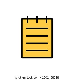Icono de papel portátil. Color simple con elementos de vector de contorno de iconos de accesorios de gabinete para ui y ux, sitio web o aplicación móvil