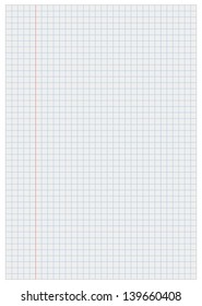 Notebook paper with squares