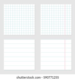 notebook paper texture cell lined template stock vector royalty free 590771255