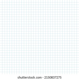 Notebook paper texture, clean squared blank sheet vector illustration