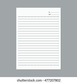 Notebook paper - Vector