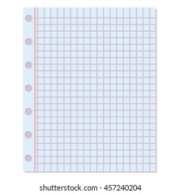 Notebook paper vector background