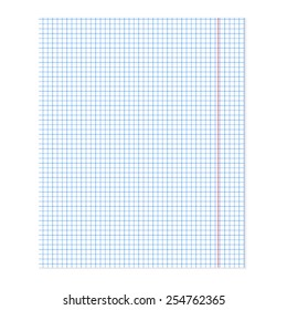 Notebook Paper. Vector illusatration
