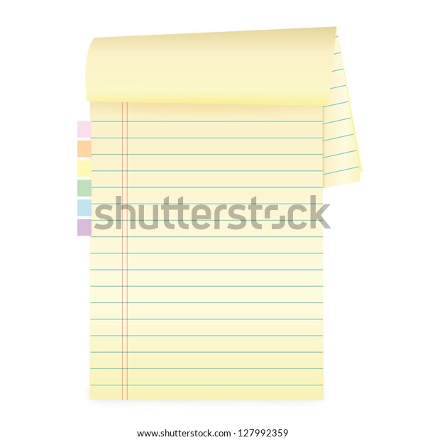 Notebook Paper Vector Illustration Stock Vector (Royalty Free ...
