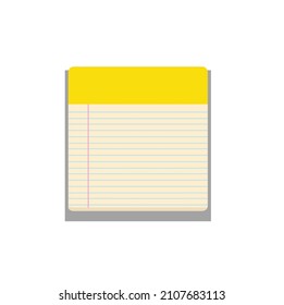 Notebook paper vector illustration design