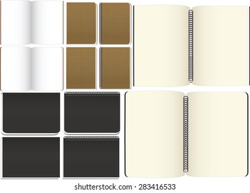 notebook papers.