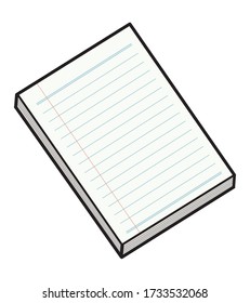 notebook papers / vector and illustrator, isolated on white background