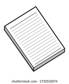 notebook papers / vector and illustrator, isolated on white background