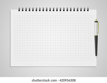 notebook and pen
