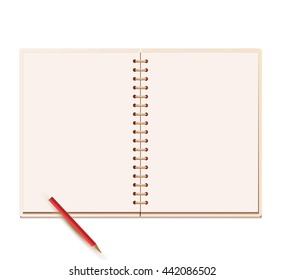 Notebook with a pen