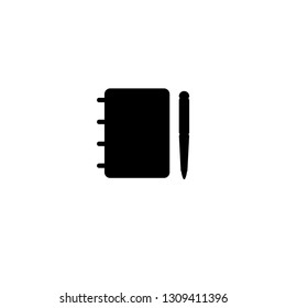 notebook with pen icon